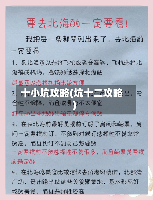十小坑攻略(坑十二攻略)