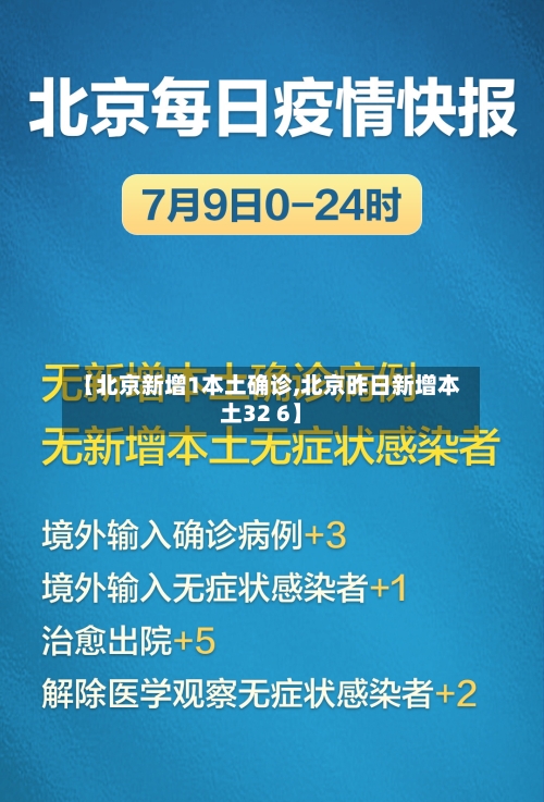 【北京新增1本土确诊,北京昨日新增本土32 6】
