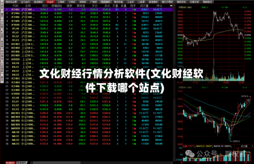 文化财经行情分析软件(文化财经软件下载哪个站点)