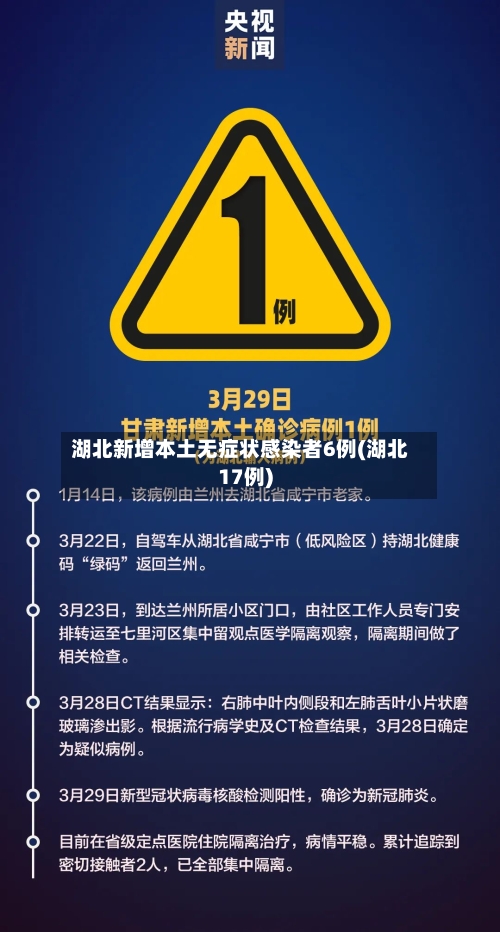 湖北新增本土无症状感染者6例(湖北17例)-第3张图片