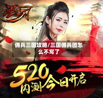佣兵三国攻略/三国佣兵团怎么不写了-第2张图片