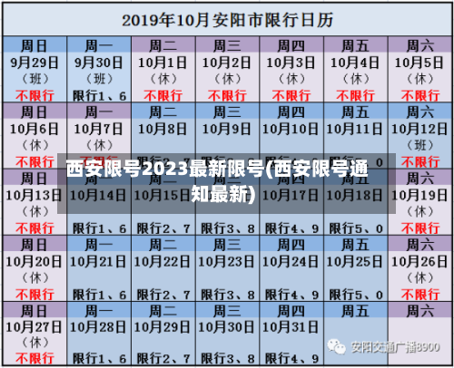 西安限号2023最新限号(西安限号通知最新)-第1张图片