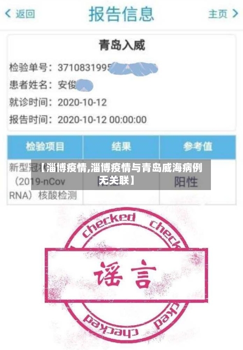 【淄博疫情,淄博疫情与青岛威海病例无关联】-第2张图片