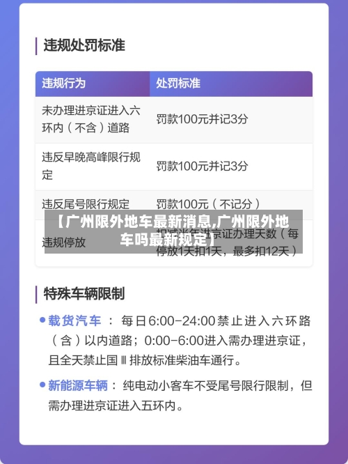 【广州限外地车最新消息,广州限外地车吗最新规定】