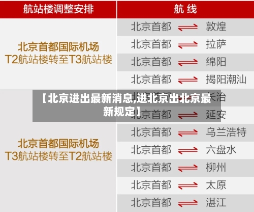 【北京进出最新消息,进北京出北京最新规定】