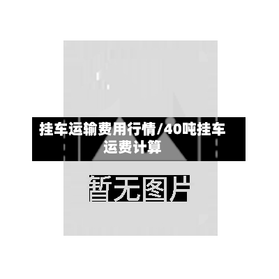 挂车运输费用行情/40吨挂车运费计算-第2张图片