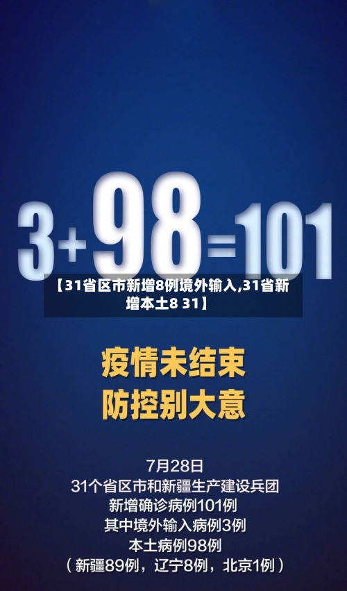 【31省区市新增8例境外输入,31省新增本土8 31】