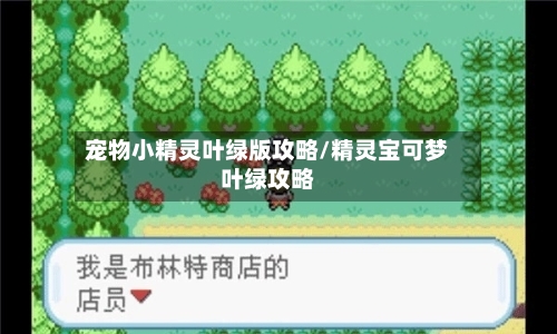宠物小精灵叶绿版攻略/精灵宝可梦叶绿攻略-第2张图片