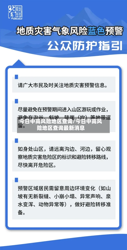 今日中高风险地区查询/今日中高风险地区查询最新消息