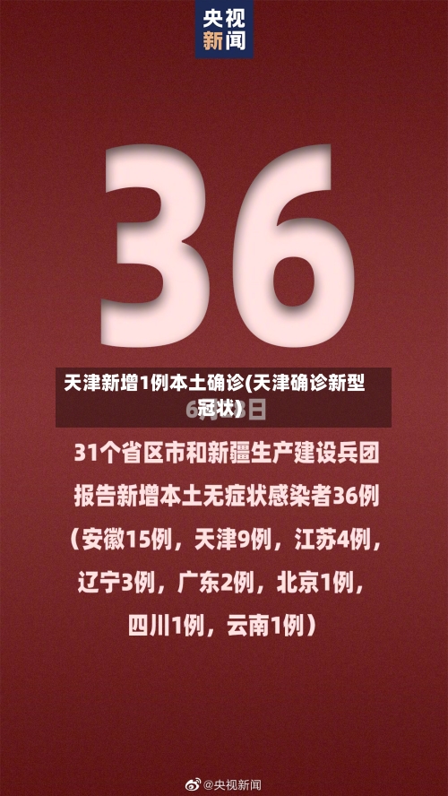 天津新增1例本土确诊(天津确诊新型冠状)