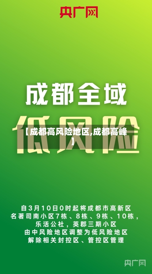 【成都高风险地区,成都高峰】-第2张图片