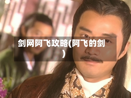 剑网阿飞攻略(阿飞的剑)