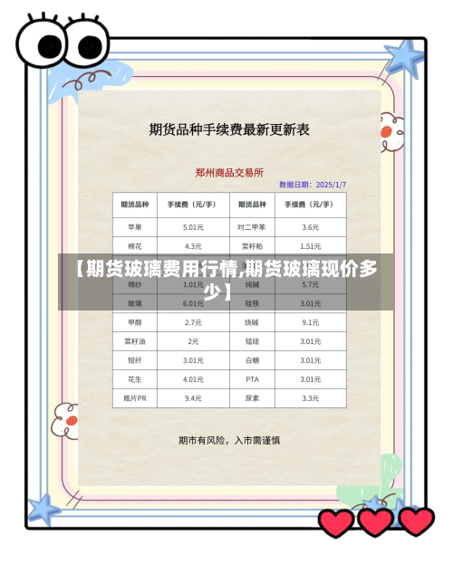 【期货玻璃费用行情,期货玻璃现价多少】-第3张图片
