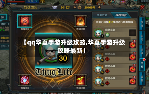 【qq华夏手游升级攻略,华夏手游升级攻略最新】-第2张图片