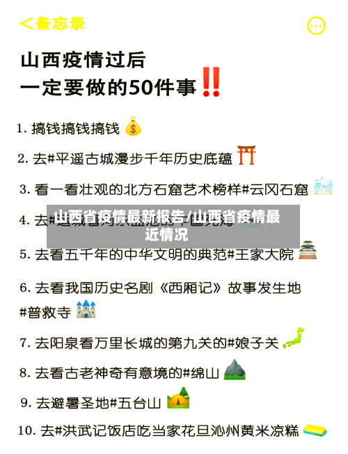 山西省疫情最新报告/山西省疫情最近情况