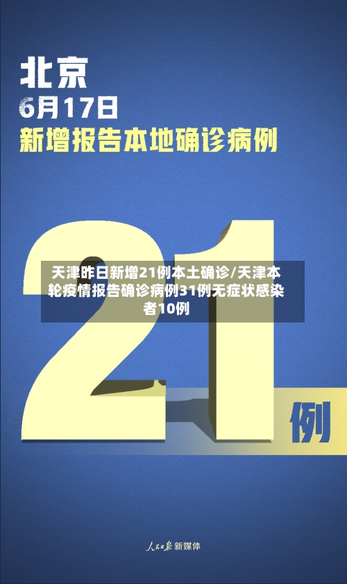天津昨日新增21例本土确诊/天津本轮疫情报告确诊病例31例无症状感染者10例
