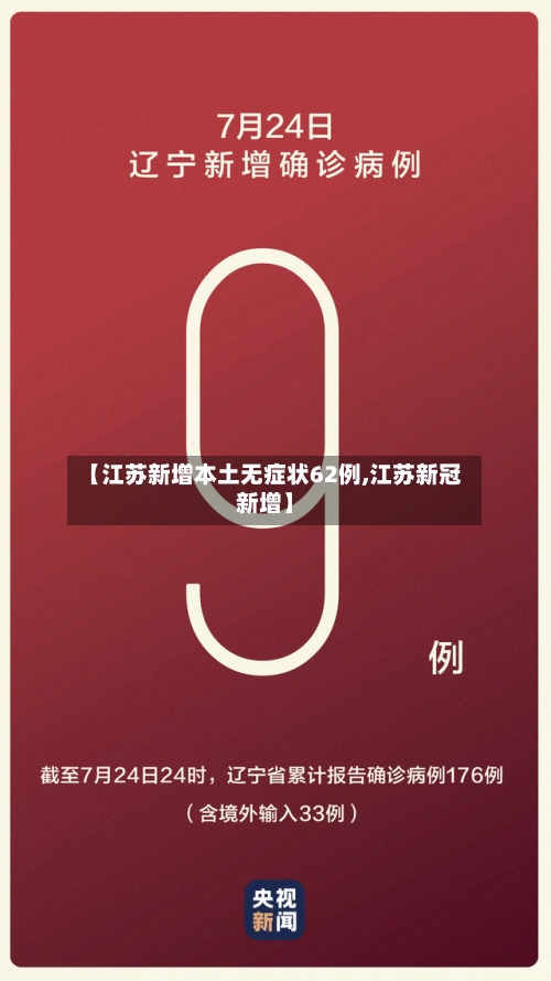 【江苏新增本土无症状62例,江苏新冠新增】