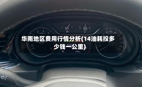 华南地区费用行情分析(14油耗投多少钱一公里)