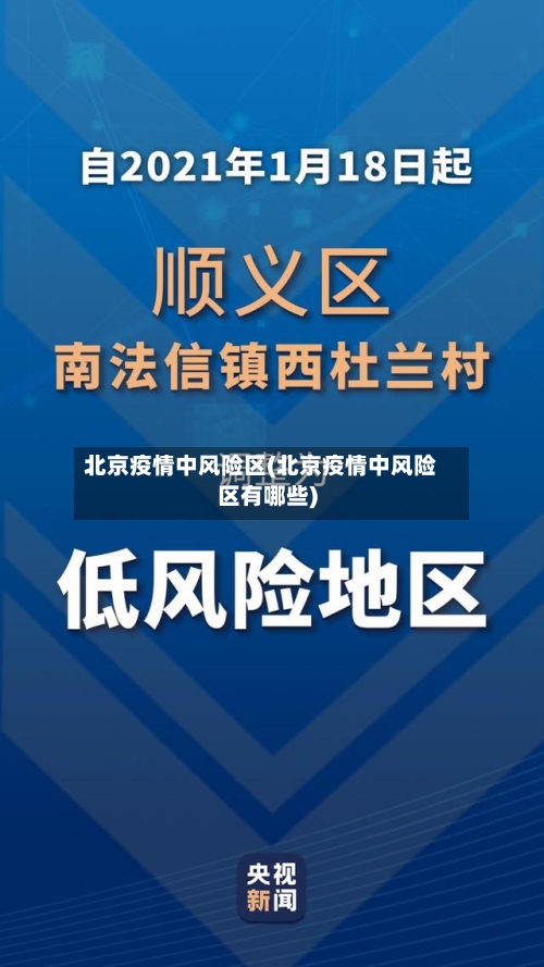 北京疫情中风险区(北京疫情中风险区有哪些)