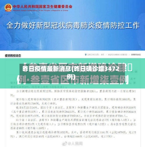 昨日疫情最新消息(昨日确诊增3472例)-第3张图片