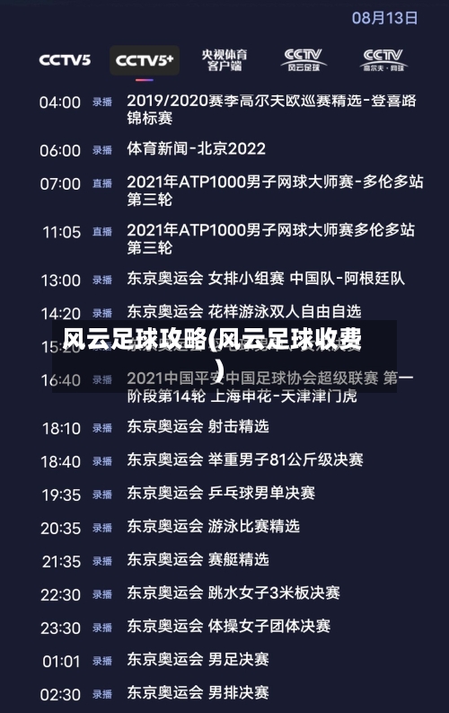风云足球攻略(风云足球收费)-第3张图片
