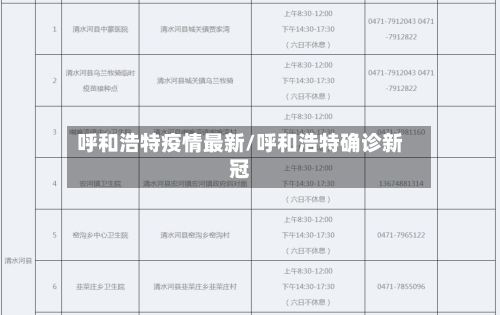 呼和浩特疫情最新/呼和浩特确诊新冠-第3张图片