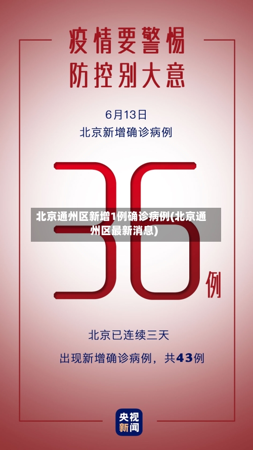 北京通州区新增1例确诊病例(北京通州区最新消息)-第2张图片