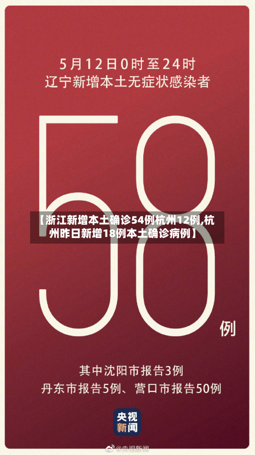 【浙江新增本土确诊54例杭州12例,杭州昨日新增18例本土确诊病例】