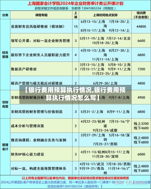 【银行费用预算执行情况,银行费用预算执行情况怎么写】-第2张图片