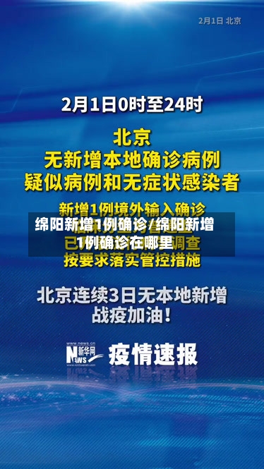 绵阳新增1例确诊/绵阳新增1例确诊在哪里-第2张图片