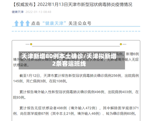 天津新增80例本土确诊/天津拟新增2条客运班线-第2张图片
