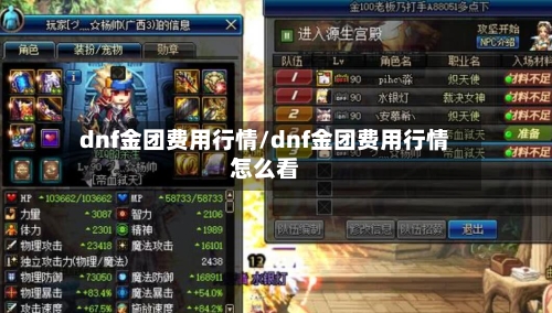 dnf金团费用行情/dnf金团费用行情怎么看-第3张图片