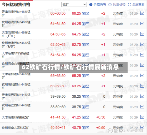 62铁矿石行情/铁矿石行情最新消息-第2张图片