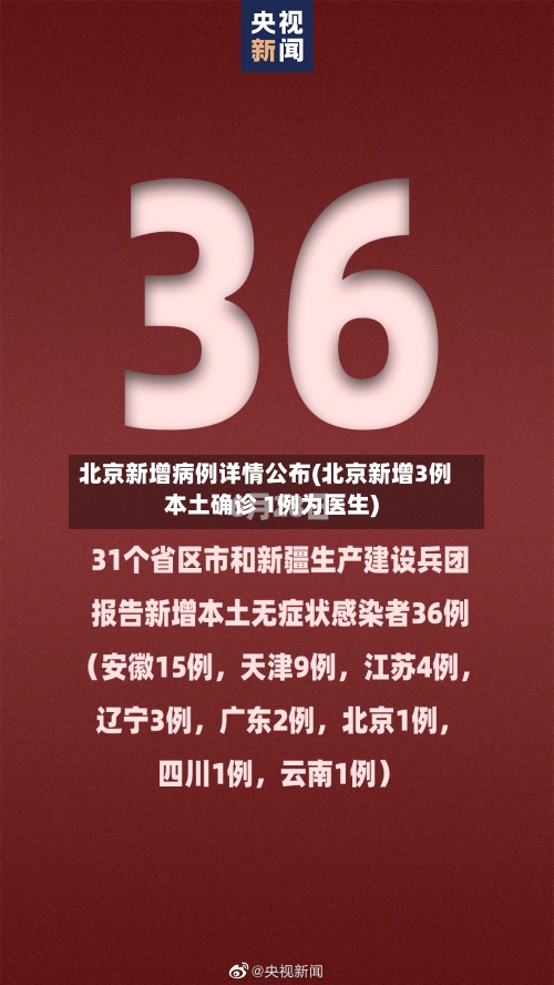 北京新增病例详情公布(北京新增3例本土确诊 1例为医生)-第2张图片