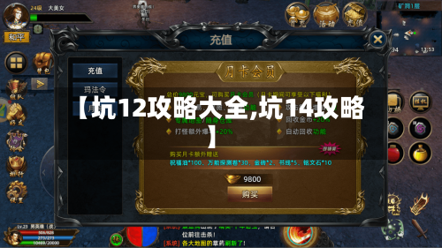 【坑12攻略大全,坑14攻略】-第2张图片