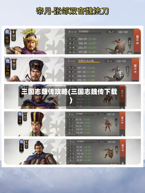三国志魏传攻略(三国志魏传下载)