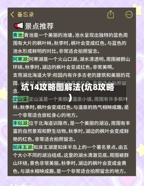 坑14攻略图解法(坑8攻略)