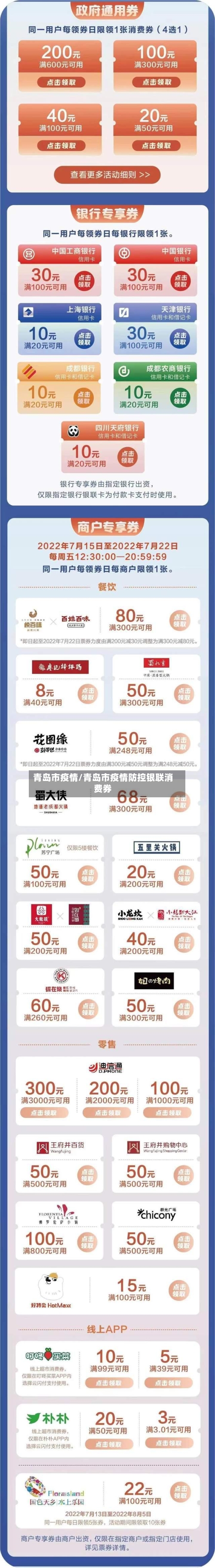 青岛市疫情/青岛市疫情防控银联消费券-第2张图片