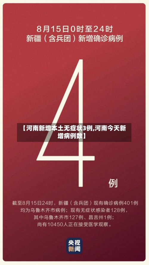【河南新增本土无症状3例,河南今天新增病例数】-第2张图片