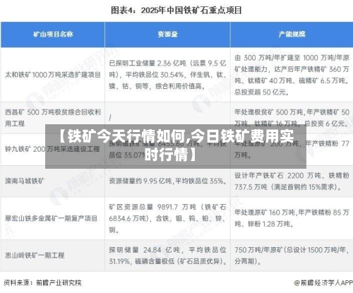 【铁矿今天行情如何,今日铁矿费用实时行情】