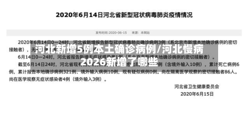 河北新增5例本土确诊病例/河北慢病2026新增了哪些-第2张图片