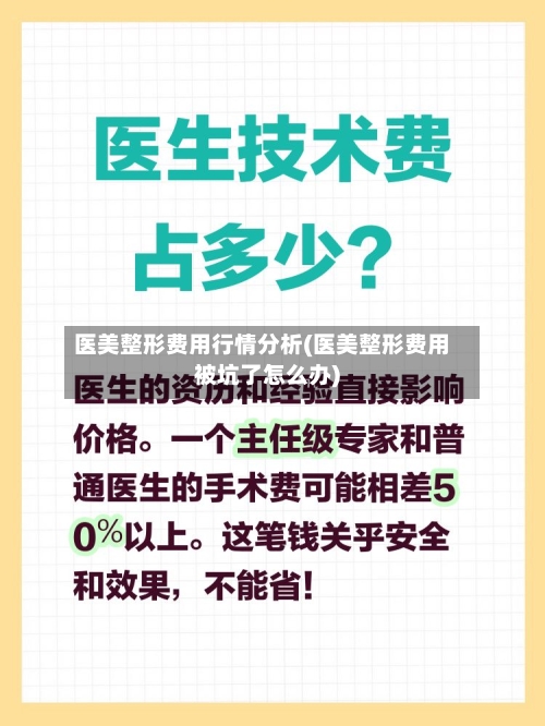 医美整形费用行情分析(医美整形费用被坑了怎么办)