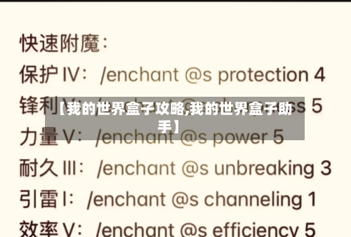 【我的世界盒子攻略,我的世界盒子助手】