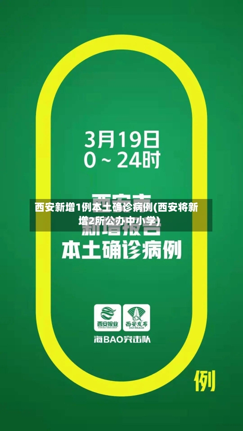 西安新增1例本土确诊病例(西安将新增2所公办中小学)