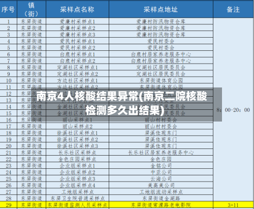 南京4人核酸结果异常(南京二院核酸检测多久出结果)-第2张图片