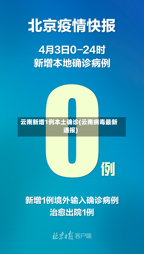 云南新增1例本土确诊(云南病毒最新通报)-第3张图片