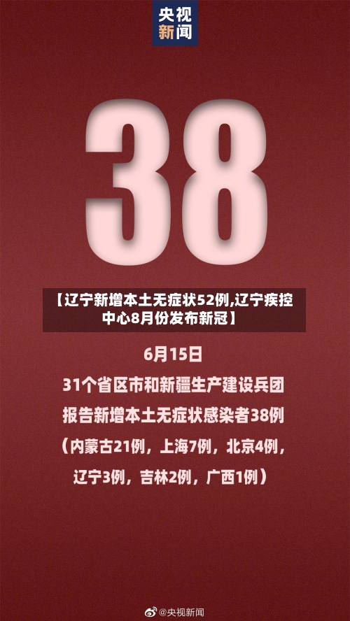 【辽宁新增本土无症状52例,辽宁疾控中心8月份发布新冠】