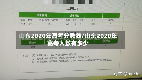 山东2020年高考分数线/山东2020年高考人数有多少-第1张图片