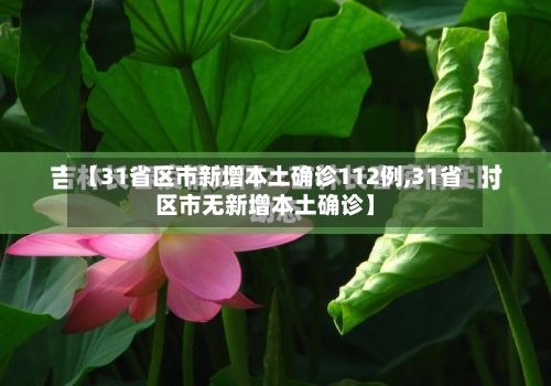 【31省区市新增本土确诊112例,31省区市无新增本土确诊】