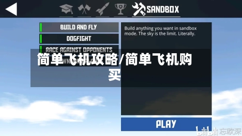 简单飞机攻略/简单飞机购买
